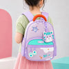Kids' cartoon cat backpack in a colorful design
