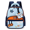 Kids' cartoon cat backpack in navy-blue colour design
